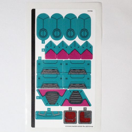 Lego Sticker Sheet for Set 76255-1 / [No Color/Any Color]