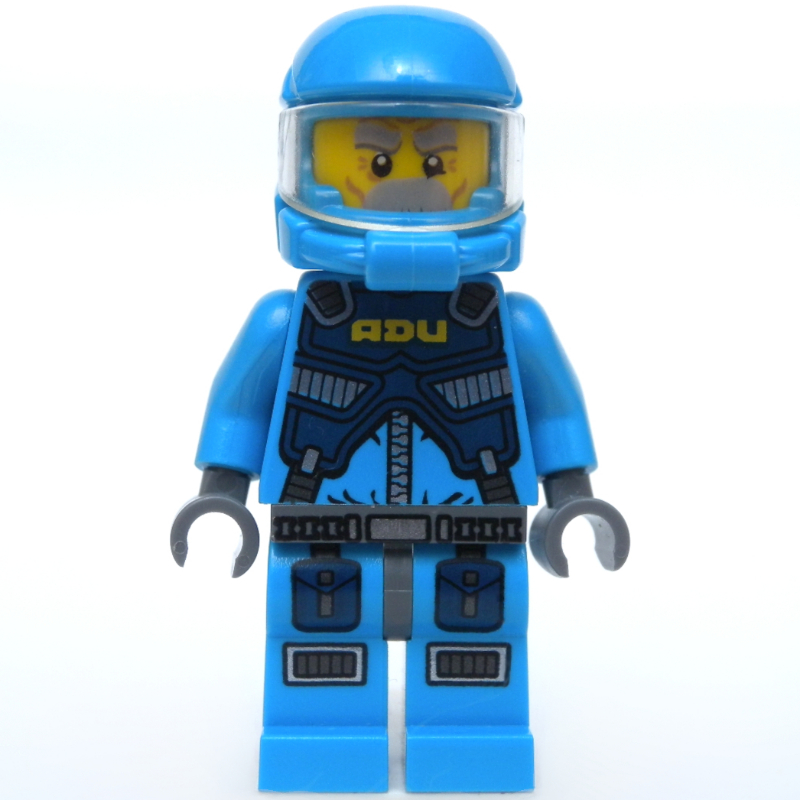 Lego ADU Soldier, Gray Moustache