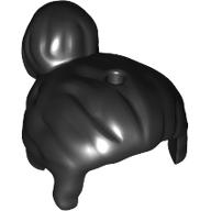 Lego Hair Short with Bun / Black