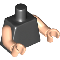 Lego Torso, Light Nougat Arms and Hands [Plain]
