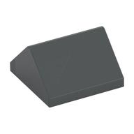 Lego Brick Sloped 45° 2 x 2 Double / Dark Bluish Gray