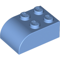 Lego Brick Curved 2 x 3 / Medium Blue