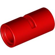 Lego Technic Pin Connector Round [Slotted] / Red