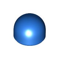 Lego Dome 1 x 1 x 2/3 / Blue