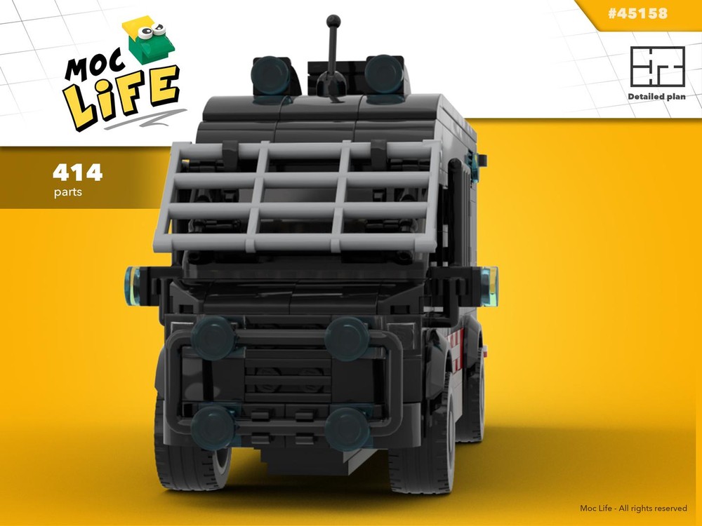 Lego Mercedes Sprinter Mossos Esquadra Van (Brimo version)