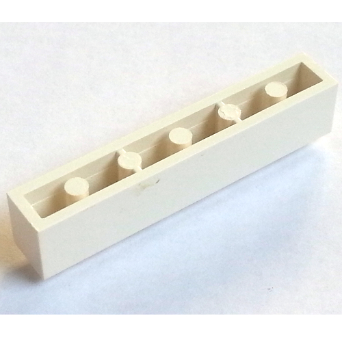 Lego Brick 1 x 6 with Bottom Tubes and 2 Lowered Cross Supports / White