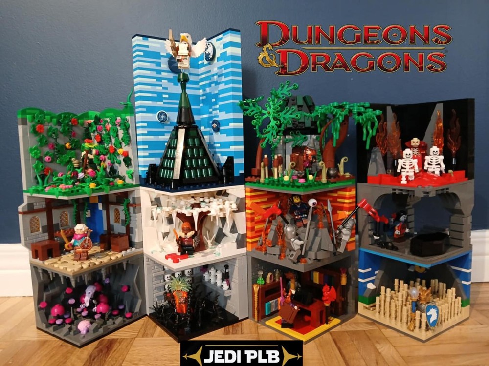 Lego Dungeons and Dragons Minifigure Display