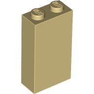 Lego Brick 1 x 2 x 3 with Bottom Stud Holder / Tan