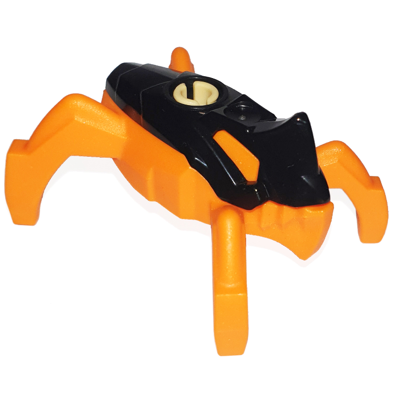Lego Hero Factory Jumper, Black Top, Orange Base