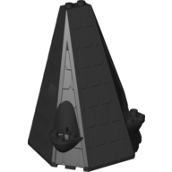 Lego Roof / Tower 6 x 8 x 9 / Black