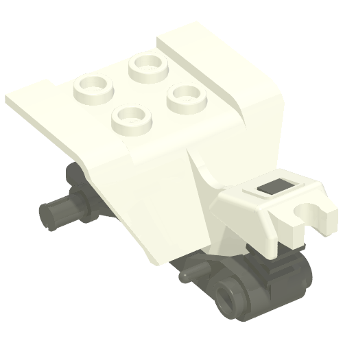 Lego Vehicle Body, Tricycle Body Top with Dark Gray Chassis