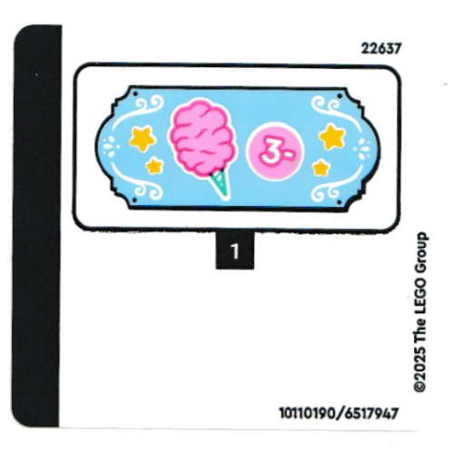 Lego Sticker Sheet for Set 42643-1