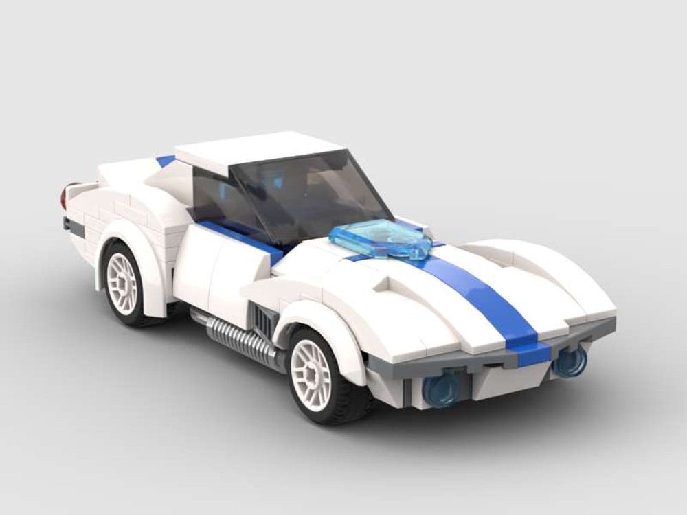 Lego 1960s Corvette Singray - 7 studs wide model