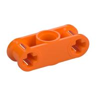 Lego Technic Axle and Pin Connector Perpendicular 3L with Centre Pin Hole / Orange