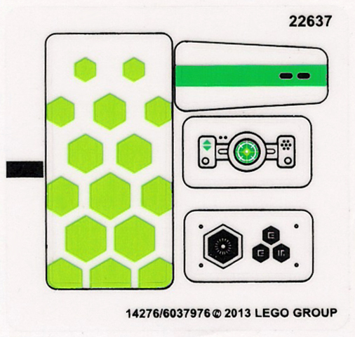 Lego Sticker Sheet for Set 70706-1