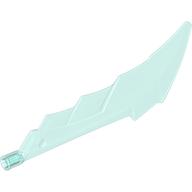 Lego Large Figure Weapon Sword with Axle Connector / Trans-Light Blue