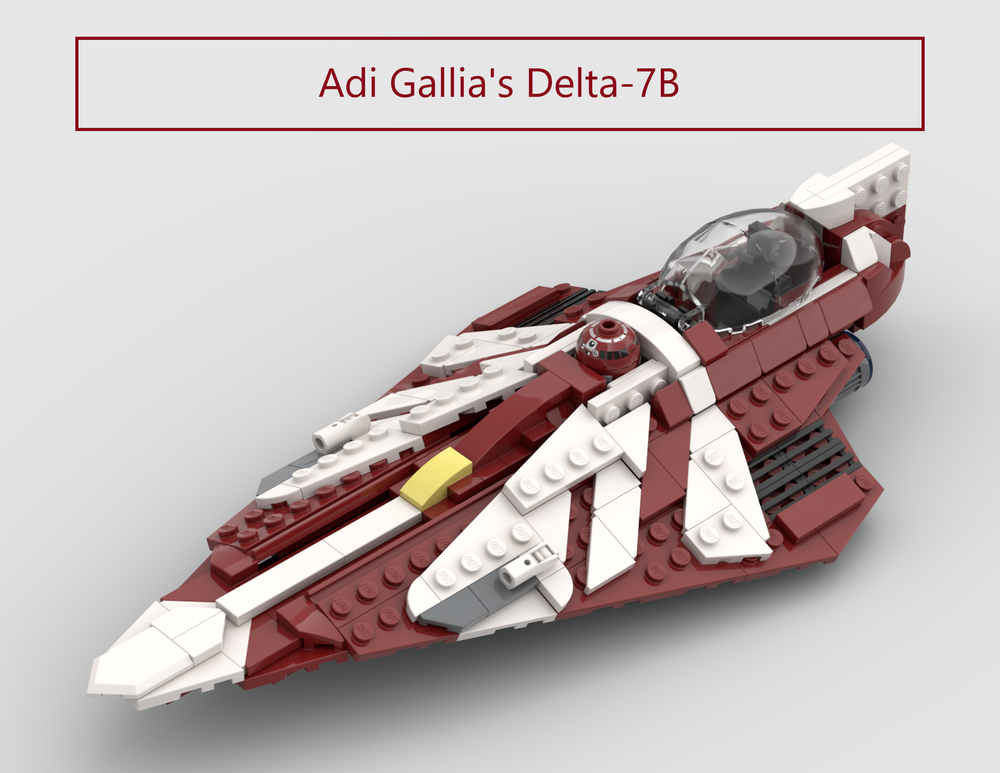 Lego Adi Gallia's Delta-7B (75333 Style)
