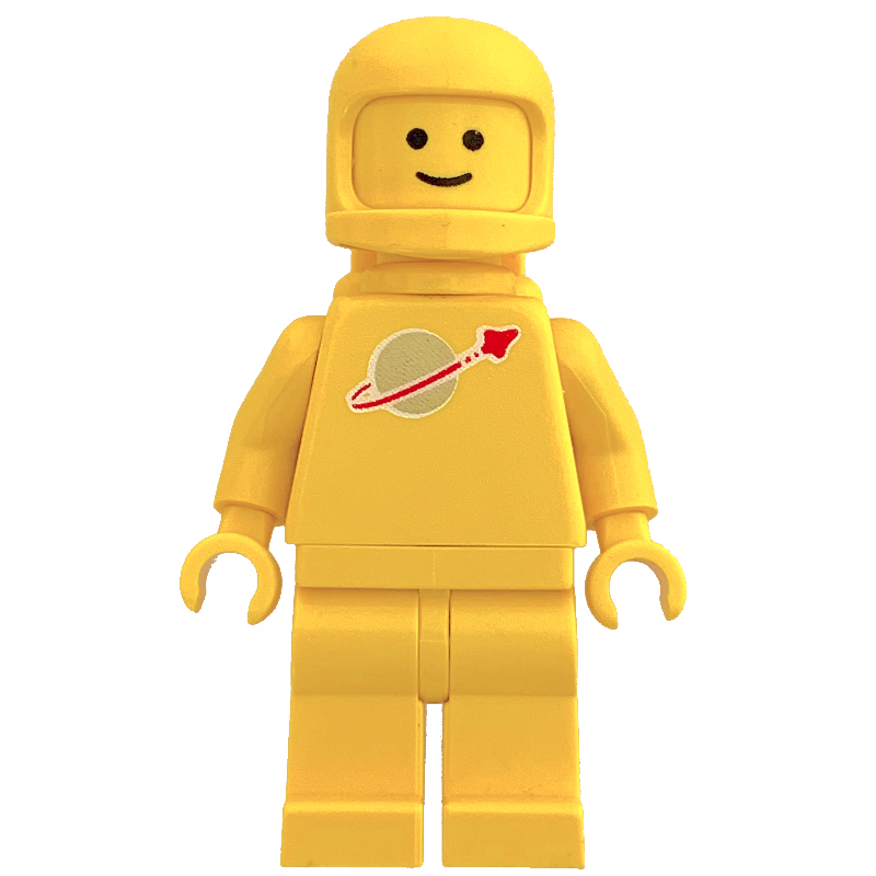 Lego Classic Spaceman, Yellow with Airtanks (3842b Helmet)