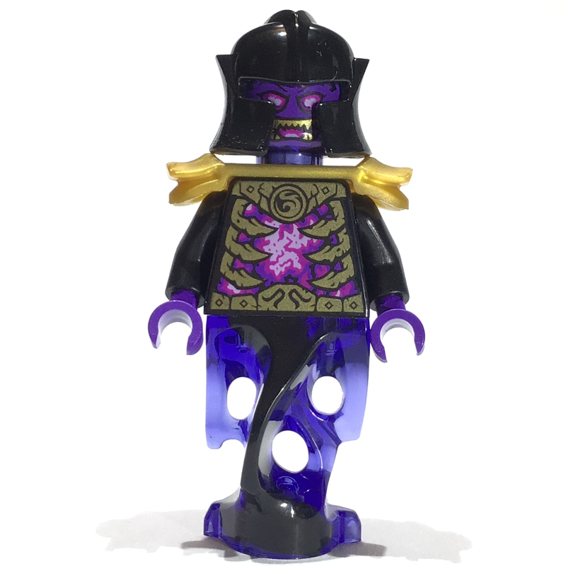 Lego Overlord - Trans-Purple Head, Black Torso, Shoulder Guard