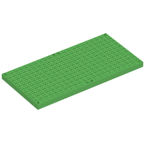 Lego Scala, Baseplate 44 x 22 with 8 holes / Bright Green