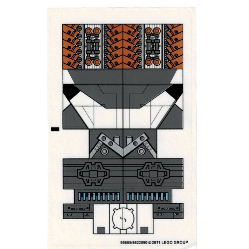 Lego Sticker Sheet for Set 7961-1 / [No Color/Any Color]