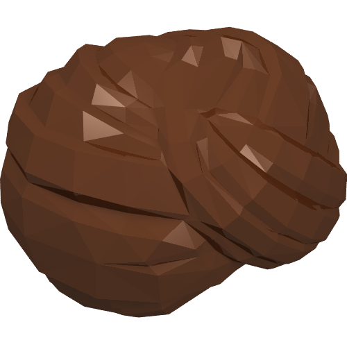 Lego Hat Turban Wrap without Hole / Reddish Brown