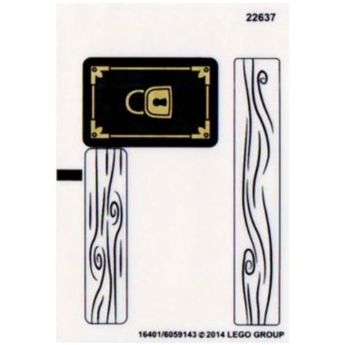 Lego Sticker Sheet for Set 79013-1 / [No Color/Any Color]