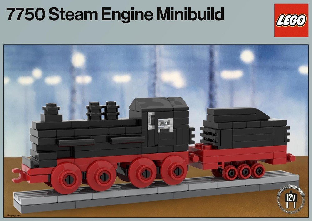 Lego 7750 Steam Lokomotive 12V Minibuild
