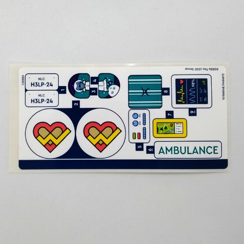 Lego Sticker Sheet for Set 42613-1