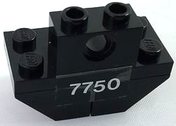 Lego Stickered Assembly 4 x 2 x 2 1/3 with '7750' Pattern (Sticker) - Set 7750