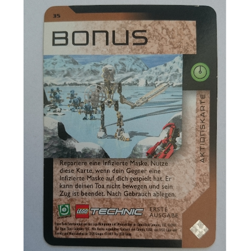 Lego Trading Card, Bionicle Game: QftM - 35 Game Action - Bonus