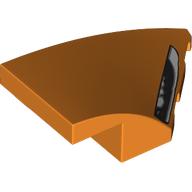 Lego Brick Wedged, Curved 3 x 2 with Stud Notch Right with Headlight Print