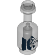 Lego Equipment Bottle with Black Sailing Ship Print