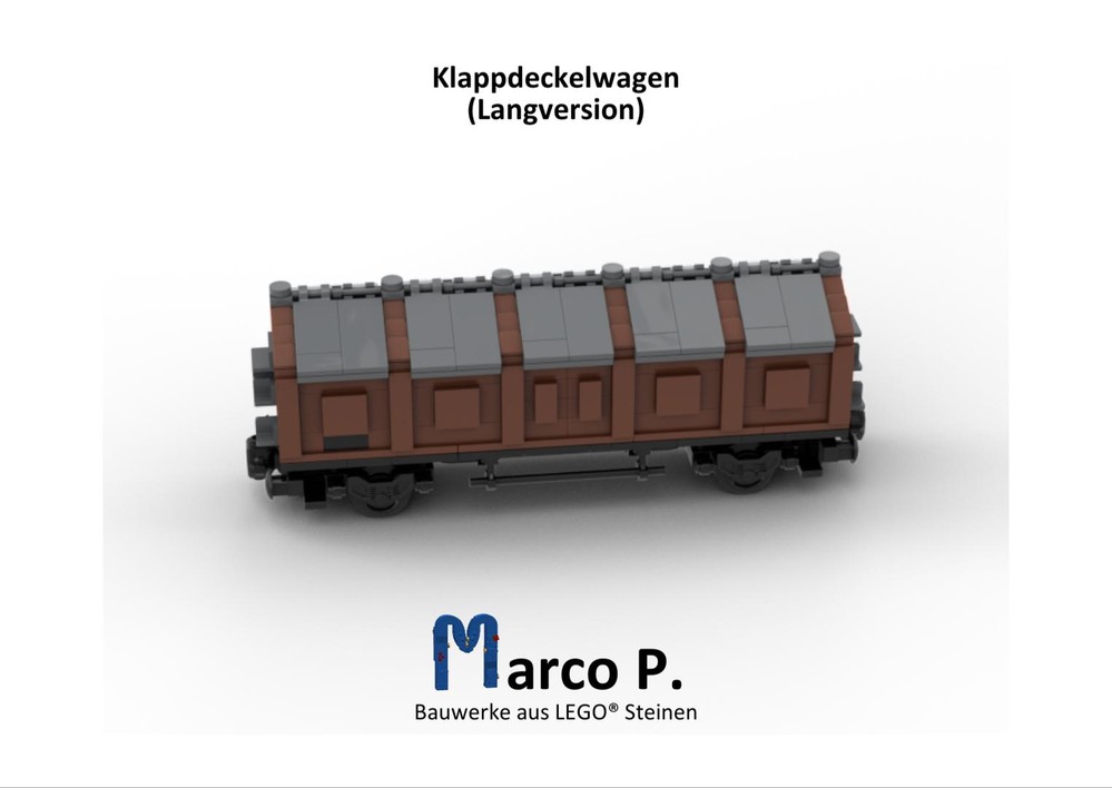 Lego Klappdeckelwagen braun (Langversion)
