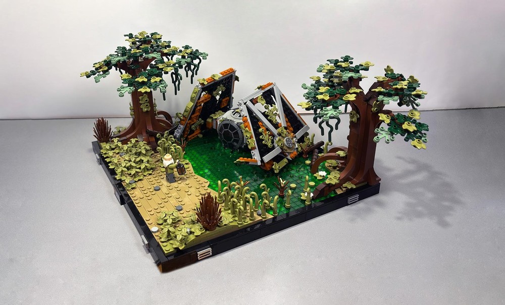 Lego Crashed TIE-Fighter Diorama