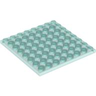 Lego Plate 8 x 8 / Trans-Light Blue