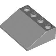 Lego Brick Sloped 33° 3 x 4 / Light Bluish Gray