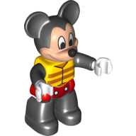 Lego Duplo Figure Mickey Mouse with Yellow Lifejacket - Figure 31 / Yellow