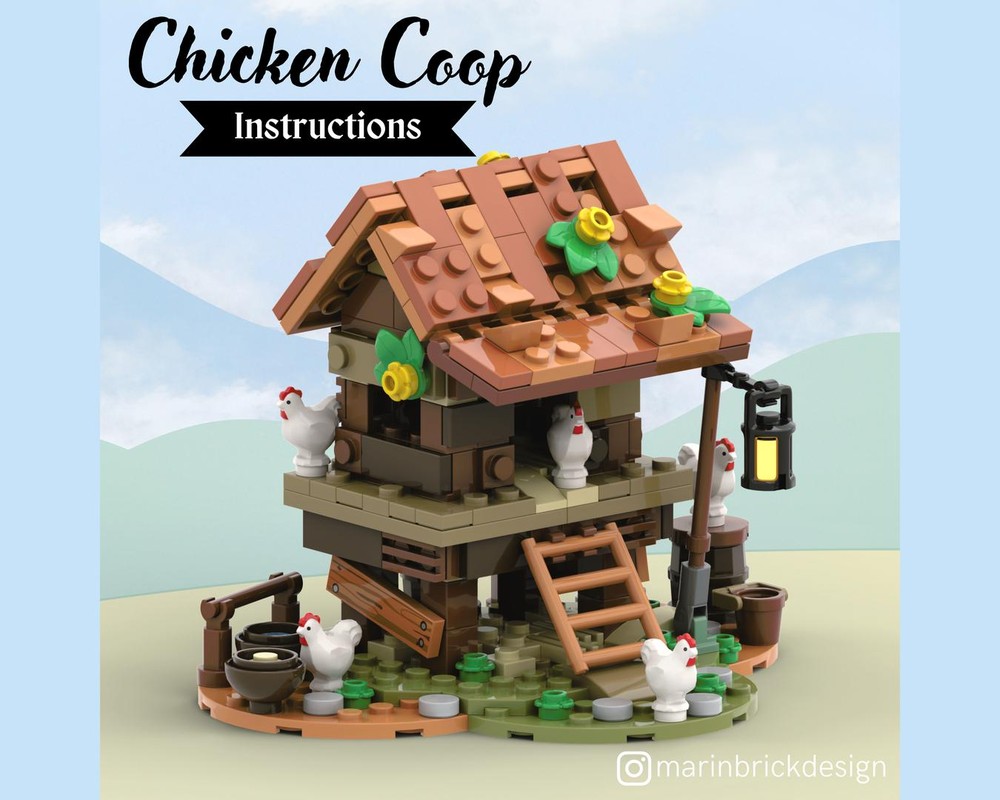 Lego Chicken Coop - Lego Castle/Medieval MOC