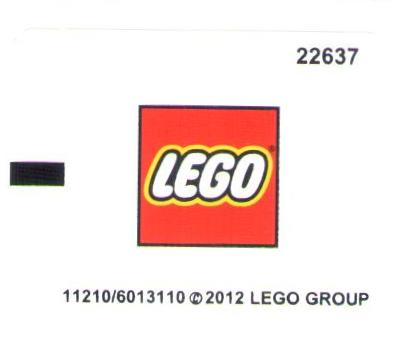 Lego Sticker Sheet for Set 3300003-1