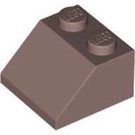 Lego Brick Sloped 45° 2 x 2 / Sand Red