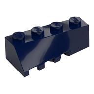 Lego Brick Wedged, Sloped 45° 4 x 2 Right / Dark Blue
