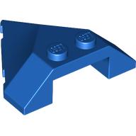Lego Brick Wedged, Sloped 4 x 4 Pointed / Blue