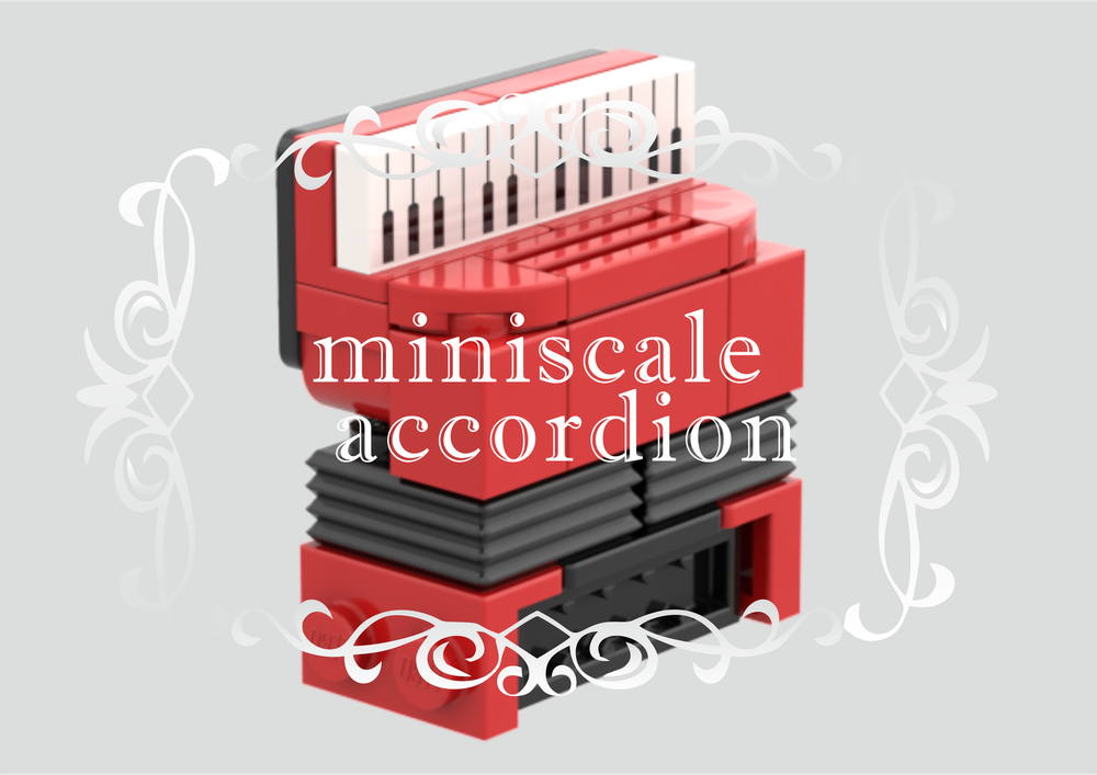 Lego Miniscale red accordion