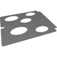 Lego Playmat, 4 Holes, Red, Blue, Green, and Yellow Circles Print / [No Color/Any Color]
