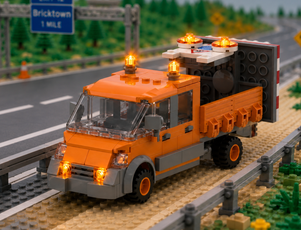 Lego Fiat DUCATO - higway maintenance