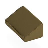 Lego Brick Sloped 30° 1 x 2 x 2/3 with Bugatti Type-35 Engine Information Print / Metallic Gold