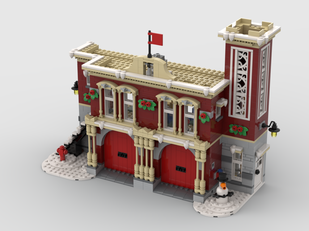Lego Large Winter Fire Station
