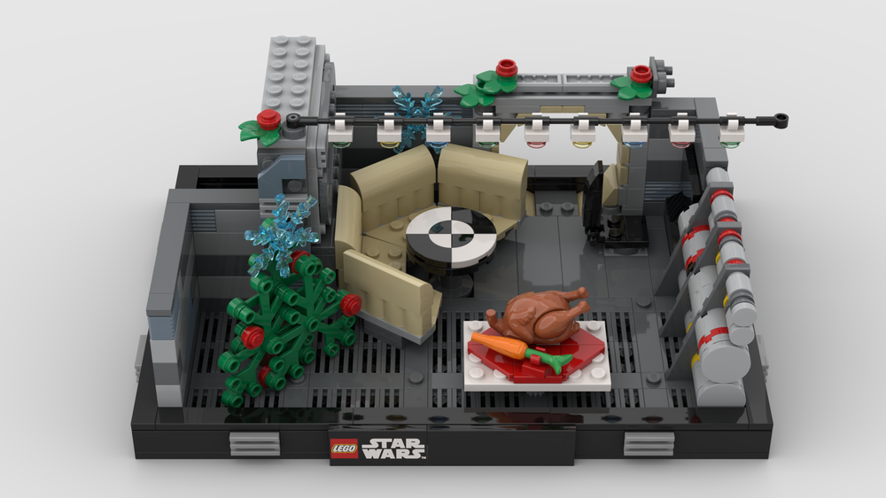 Lego Falcon Holiday Diorama
