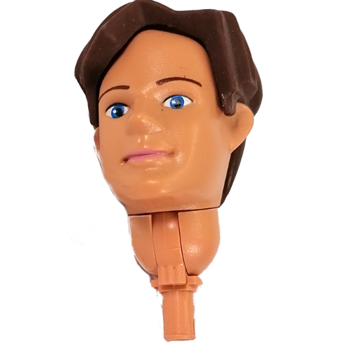Lego Large Figure Head, with Pin, Nick / Nougat